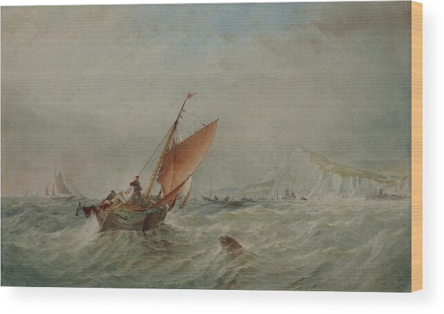 Marine Wood Print featuring the painting England by Marine