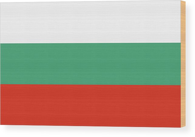 Bulgaria Wood Print featuring the digital art Flag of Bulgaria by Roy Pedersen