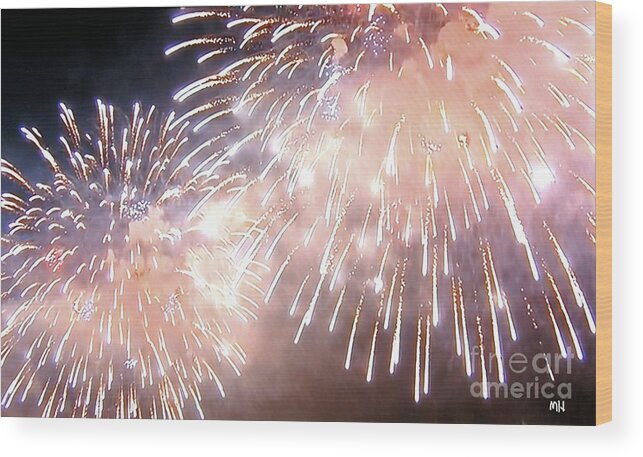 Photo Wood Print featuring the photograph Flying High on Fourth of July by Marsha Heiken