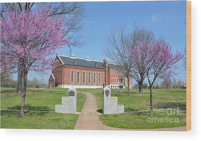 Fort Smith Wood Print featuring the photograph Fort Smith National Historic Site Gateway C by Meandering Photography