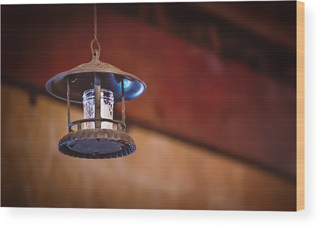 Lantern Wood Print featuring the photograph Hanging Lantern by April Reppucci