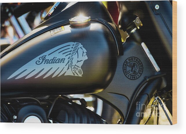 Indian Chief Wood Print featuring the photograph Indian Dark Horse by Tim Gainey