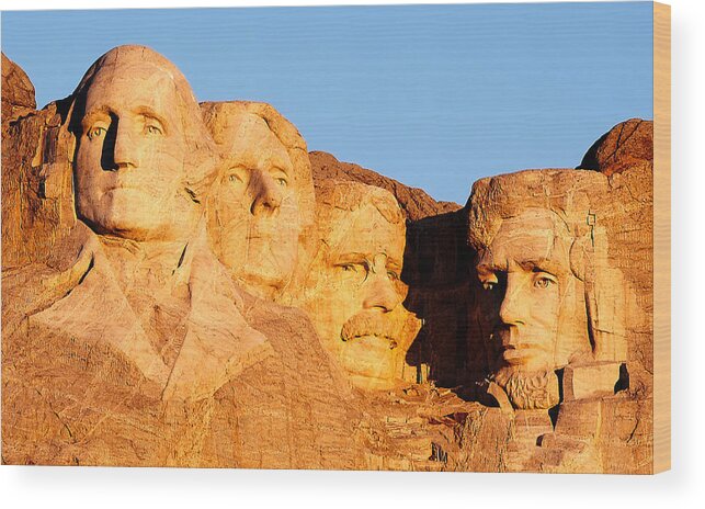 Mount Rushmore Wood Print featuring the photograph Mount Rushmore by Todd Klassy
