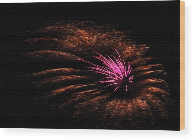 Fireworks Wood Print featuring the photograph Pyro II by Robert Mitchell