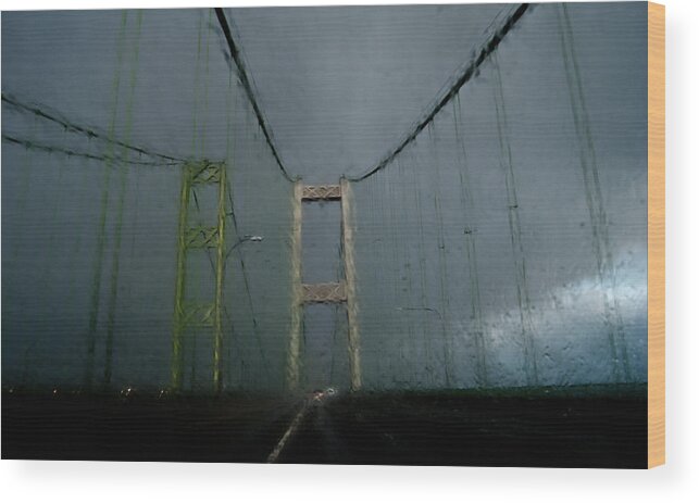 Narrows Bridge Wood Print featuring the photograph Storm Over The Narrows by Jani Freimann