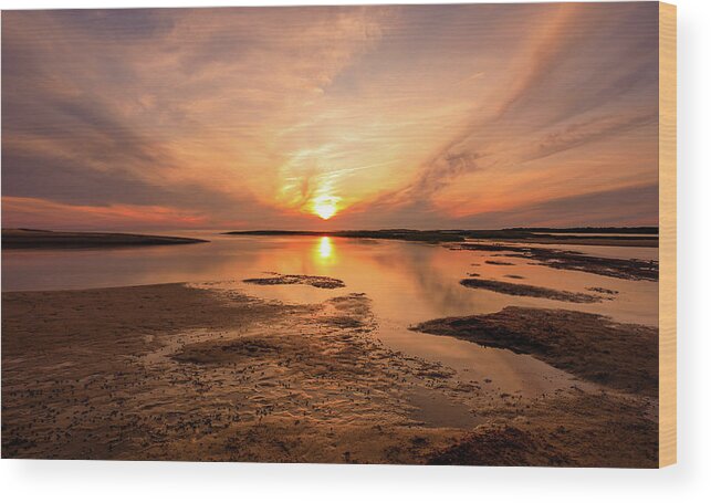 Sunset Wood Print featuring the photograph Sunset on the Cape by Rob Davies