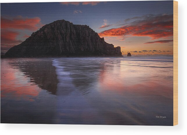 Central Coast Wood Print featuring the photograph The Calm Returns by Tim Bryan