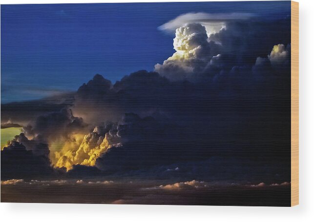 Thunderhead Wood Print featuring the photograph Thunderstorm II by Greg Reed