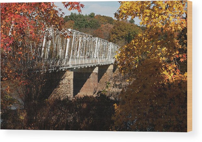 Bridge Wood Print featuring the photograph Washington Crossing Bridge by Elsa Santoro