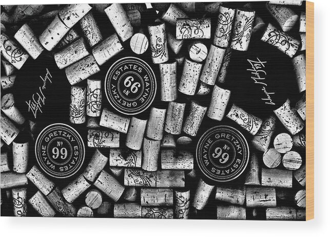 Wayne Gretzky Wood Print featuring the photograph Wayne Gretzky Estate Wine by Andrea Kollo