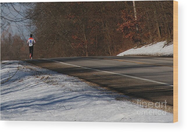 Winter Wood Print featuring the photograph Winter Run by Linda Shafer