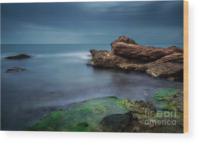 Vacaciones Wood Print featuring the photograph Colors of the Mediterranean Sea by Hernan Bua