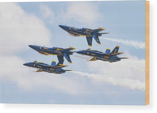 Airshow Wood Print featuring the photograph Double Farvel by Art Cole