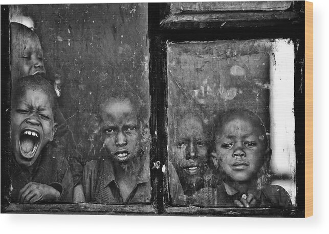 Africa Wood Print featuring the photograph Expressions by Goran Jovic