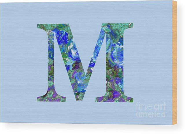 Home Decor Wood Print featuring the digital art M 2019 Collection by Corinne Carroll
