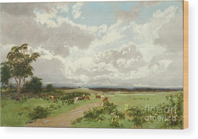 Oil Painting Wood Print featuring the drawing Near Liverpool, New South Wales, C by Heritage Images