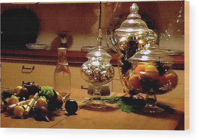 Longwood Gardens Wood Print featuring the photograph Still Life in the Kitchen at Longwood Gardens by Linda Stern