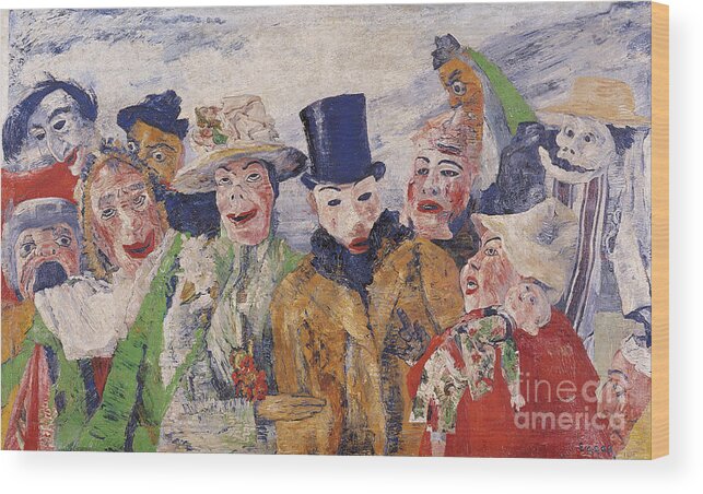 Oil Painting Wood Print featuring the drawing The Intrigue by Heritage Images
