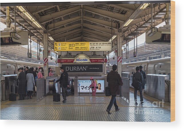 Tokyo Wood Print featuring the photograph Tokyo to Kyoto Bullet Train, Japan 2 by Perry Rodriguez