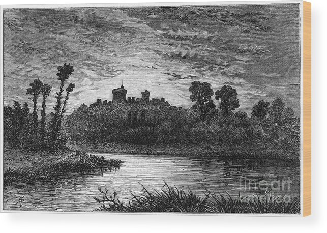 Engraving Wood Print featuring the drawing Windsor, From The East Approach by Print Collector