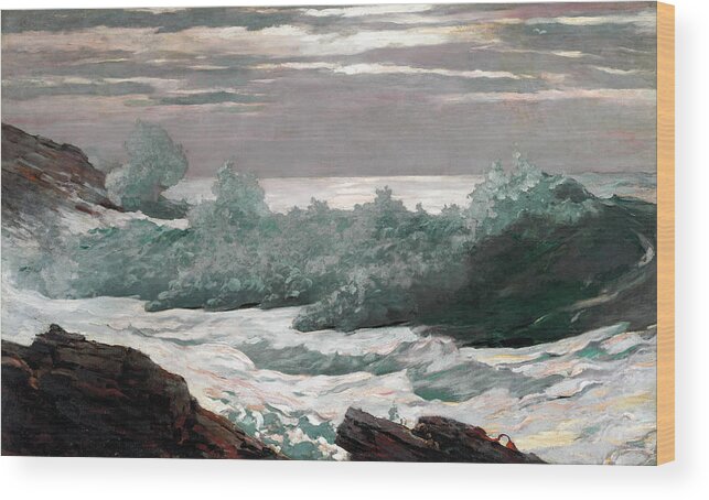 Winslow Homer Wood Print featuring the painting Early Morning After a Storm at Sea by Winslow Homer