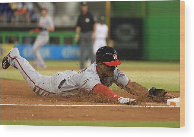 Sport Wood Print featuring the photograph Michael Taylor #1 by Mike Ehrmann
