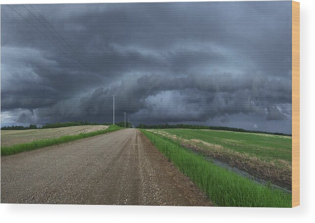 Storm Chaser Wood Print featuring the photograph Rolling Storm #1 by Dan Jurak