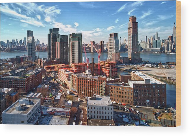 Nyc Wood Print featuring the photograph 2021-12-14_0460 Commercial by Steve Sahm