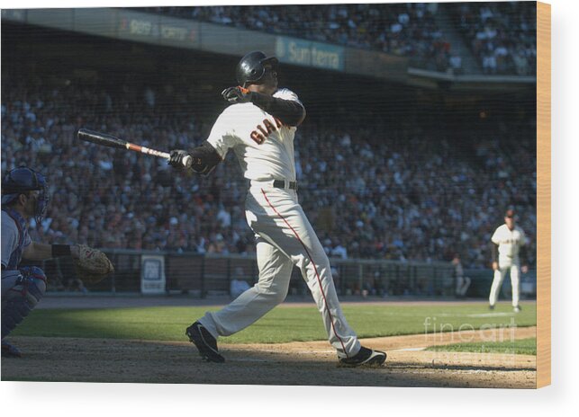 California Wood Print featuring the photograph Barry Bonds by Kirby Lee