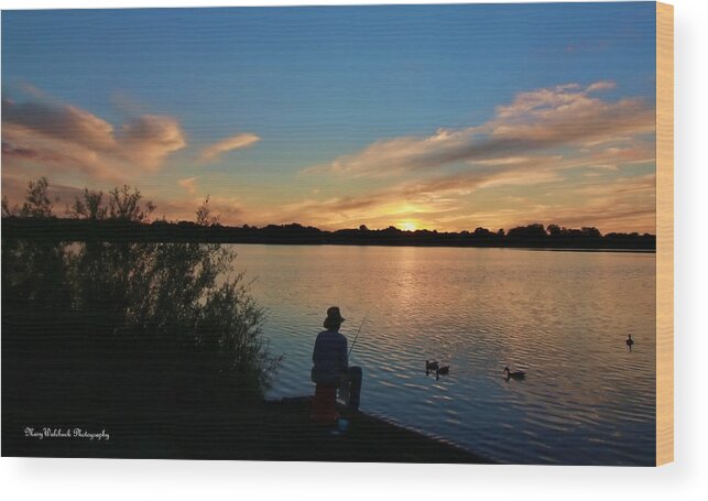 Landscape Wood Print featuring the photograph A fisherman's Dream by Mary Walchuck