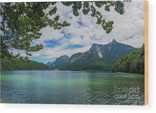 Alpsee Wood Print featuring the photograph Alpsee by Hannes Cmarits