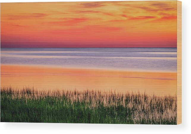 Cape Cod Wood Print featuring the photograph Cape Sunset Layers by C Renee Martin