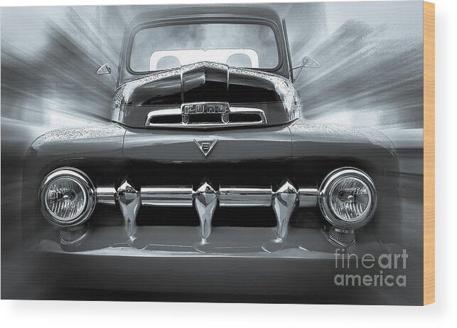 Ford Wood Print featuring the photograph Ford F-100 by Franchi Torres