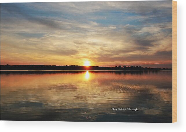 Sunset Wood Print featuring the photograph Sweet Dreams Sunset by Mary Walchuck
