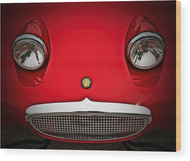 Vintage Wood Print featuring the digital art Bug Eyed Sprite #1 by Douglas Pittman