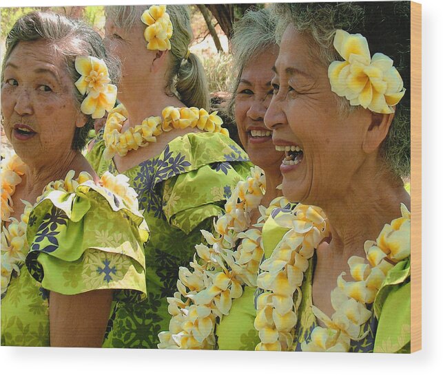 James Temple Wood Print featuring the photograph Living Aloha by James Temple