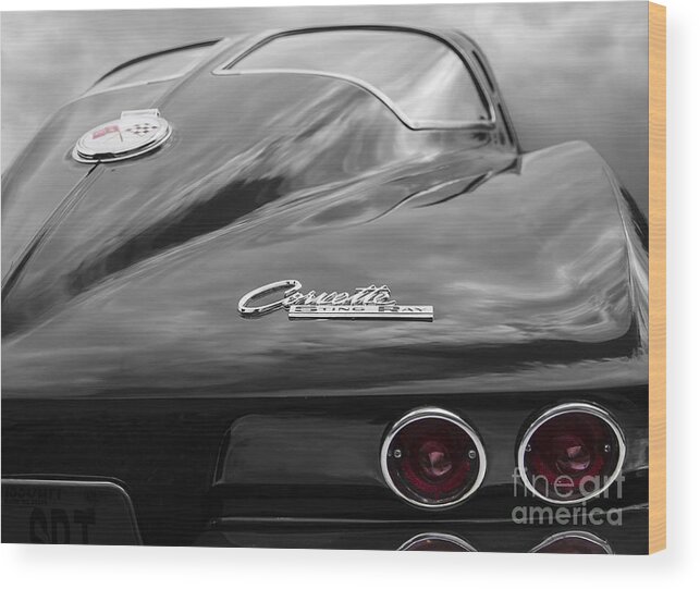 1963 Chevrolet Corvette Stingray Wood Print featuring the photograph 1963 Corevtte Stingray by Dennis Hedberg