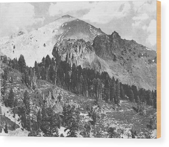 Pencil Wood Print featuring the photograph Mount Lassen Volcano #2 by Frank Wilson