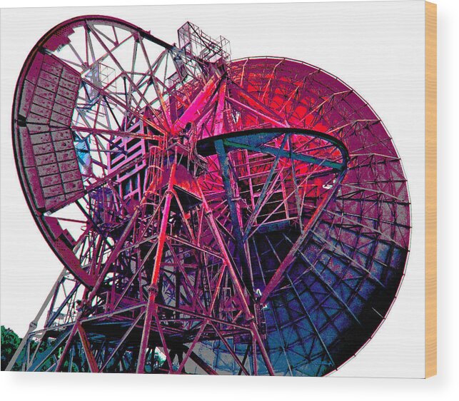 Duane Mccullough Wood Print featuring the photograph 26 East Antenna Abstract 4 by Duane McCullough