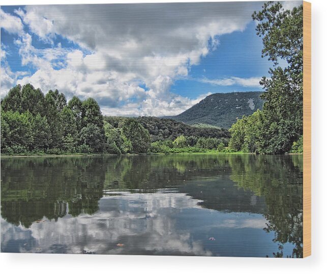 South Fork Wood Print featuring the photograph South Fork Shenandoah River #2 by Lara Ellis