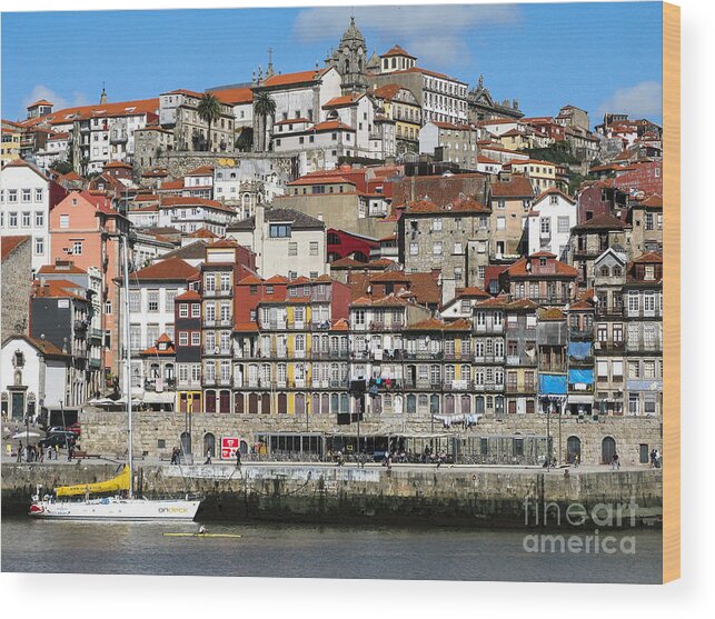 Architecture Wood Print featuring the photograph Douro River #4 by Arlene Carmel