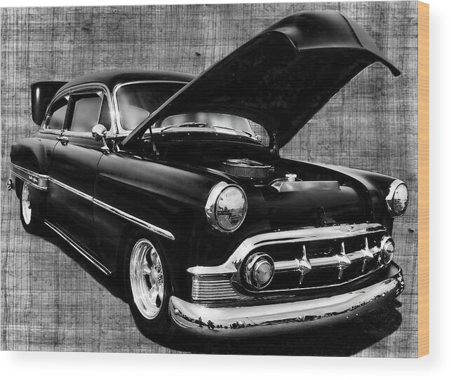 1953 Wood Print featuring the photograph '53 Chevy #53 by Vic Montgomery