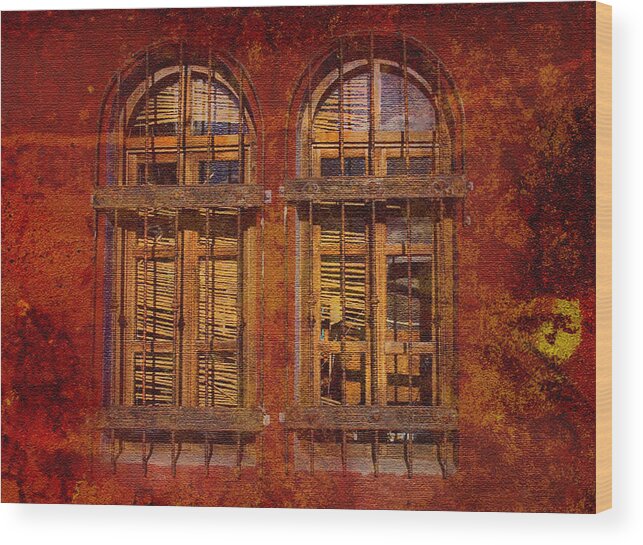 Windows Wood Print featuring the photograph Blind Eyes by Kandy Hurley