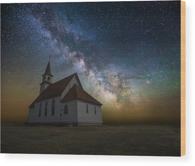 ‪#‎heavenly‬ Wood Print featuring the photograph Celestial by Aaron J Groen
