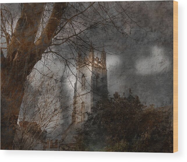 Church Tower - Nigel Watts Wood Print featuring the photograph Church Tower by Nigel Watts
