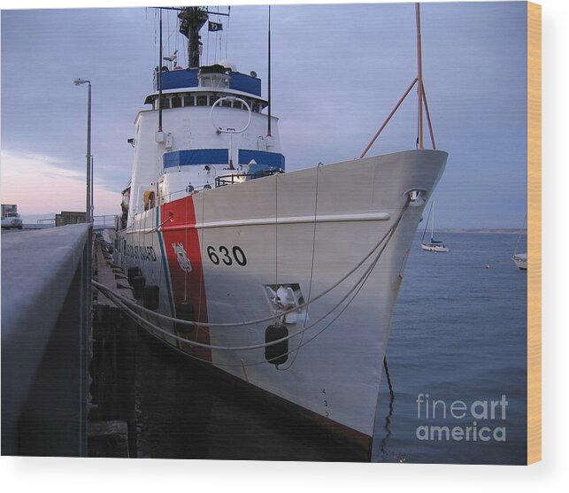 Coast Guard Cutter Wood Print featuring the photograph Coast Guard Cutter Alert by James B Toy