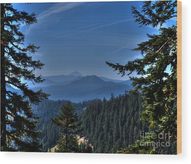 Crater Lake Oregon Wood Print featuring the photograph Crater Lake 3 by Jacklyn Duryea Fraizer