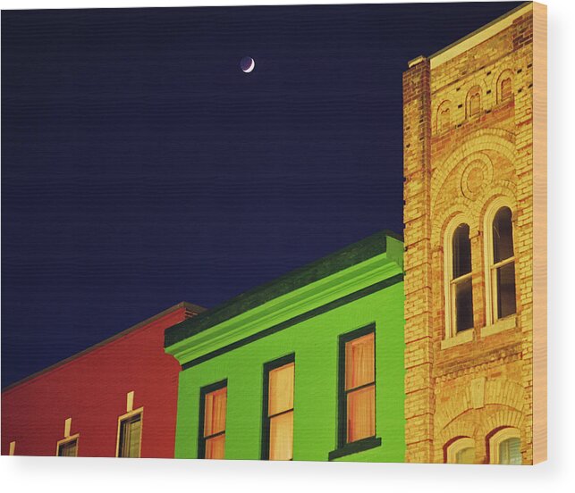 Downtown Owen Sound Wood Print featuring the photograph Downtown Owen Sound by Kris Rasmusson
