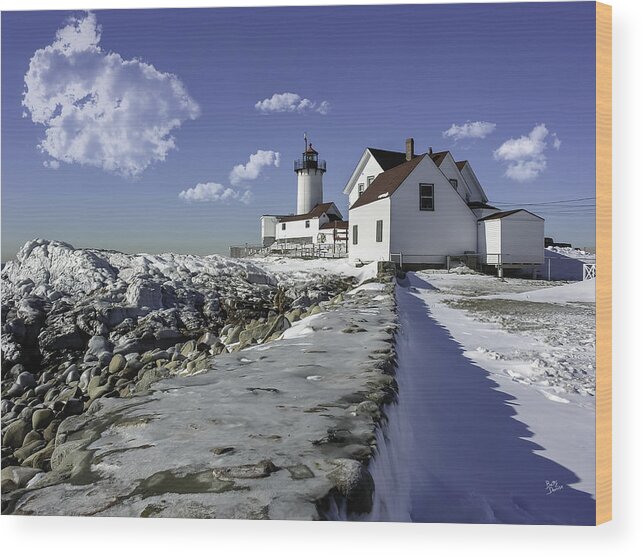 Lighthouses Wood Print featuring the photograph Eastern Point Lighthouse by Betty Denise