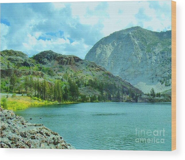 Lake Wood Print featuring the photograph Ellery Lake by Marilyn Diaz